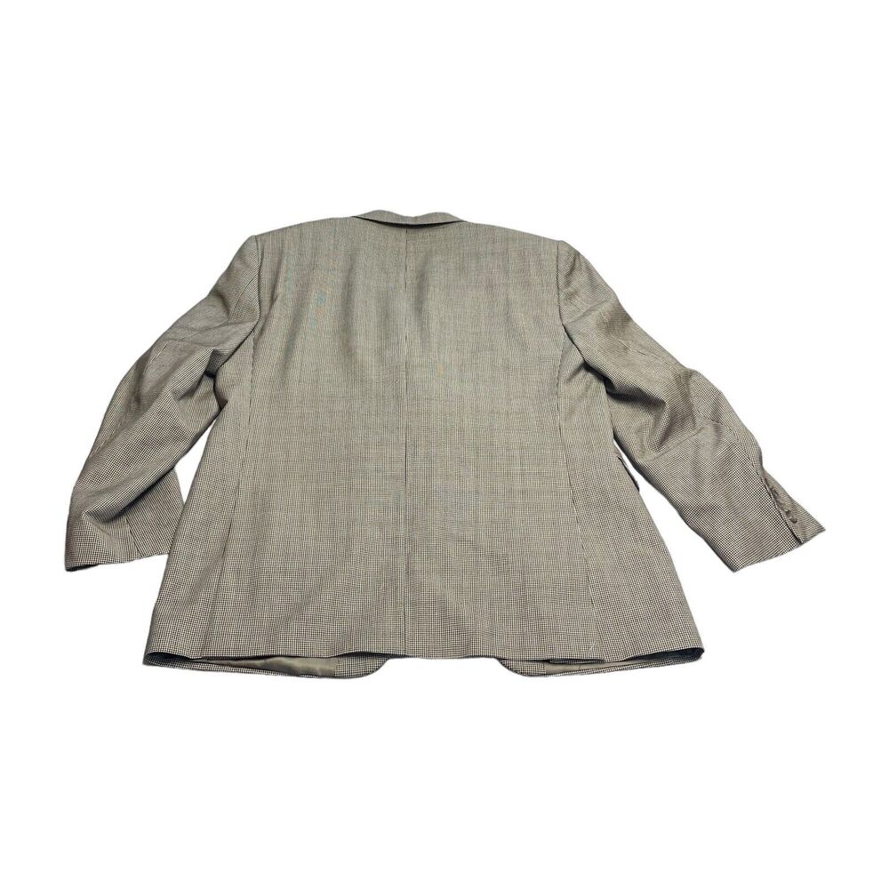 Hickey Freeman Addison Sport Coat Men's 42 X 35 Black White Houndstooth Classic - Picture 6 of 9